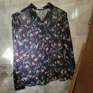 5/$15 express sheer floral top